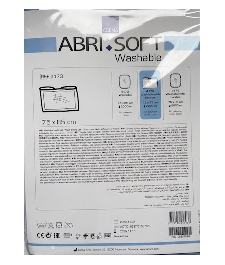 Alèse lavable Bordable (75x85) Abena Abri Soft